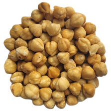 Hazelnoten geblancheerd...