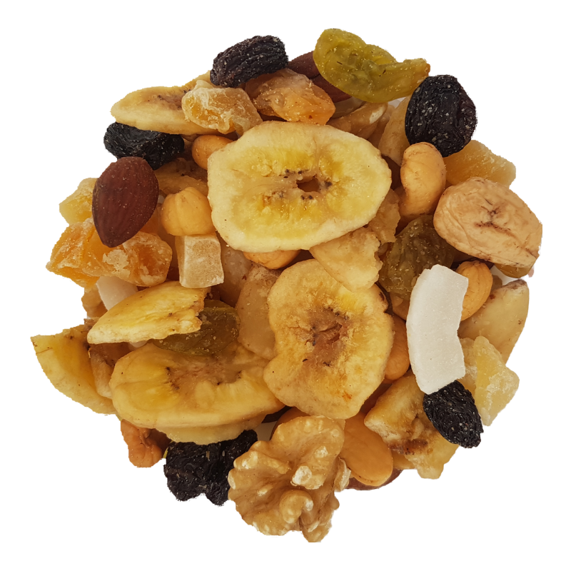 Premium Tropische Mix 200g x 12 | Luxe Notenmix voor Retail & Horeca | Noten voor Winkels