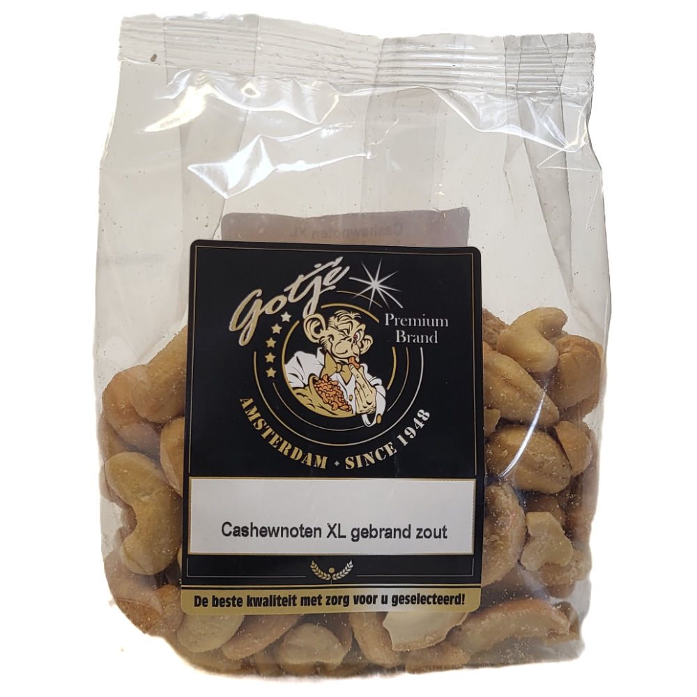Premium Cashewnoten XL zout 200g x 12st