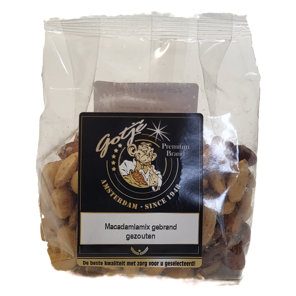 Premium Macadamiamix zout 200g x 12st