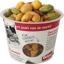 Borrelcups Boevenmix 120g x 12 | Luxe Borrelmix voor Horeca & Retail | Hotels, Minibar & Vliegtuig verpakking | Jan Gotjé