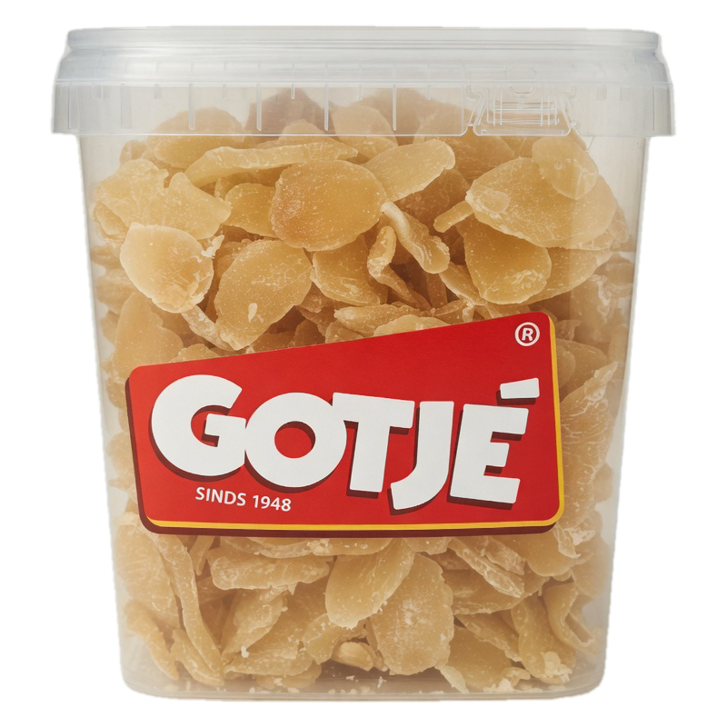 Gember Slices met Icingsuiker 3 kg | Noten Groothandel Horeca | Noten | Gember | Jan Gotjé Horeca
