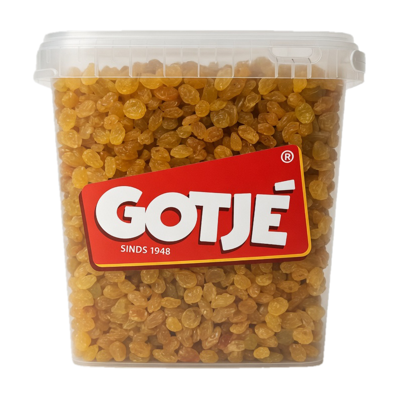 Rozijnen Geel 3 kg | Noten Groothandel Horeca | Gedroogd Fruit | Notenleverancier | Jan Gotjé Horeca