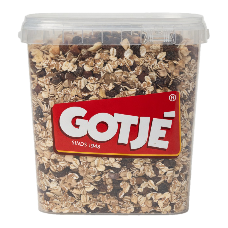 Muesli Rijkelijk Gevuld 3 kg | Noten Groothandel Horeca | Luxe Ontbijtmix | Notenleverancier | Jan Gotjé Horeca