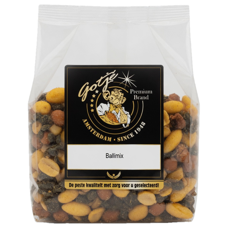 Premium Balimix 200g x 12 | Luxe Borrelmix voor Retail & Horeca | Jan Gotje Horeca | Noten voor winkels