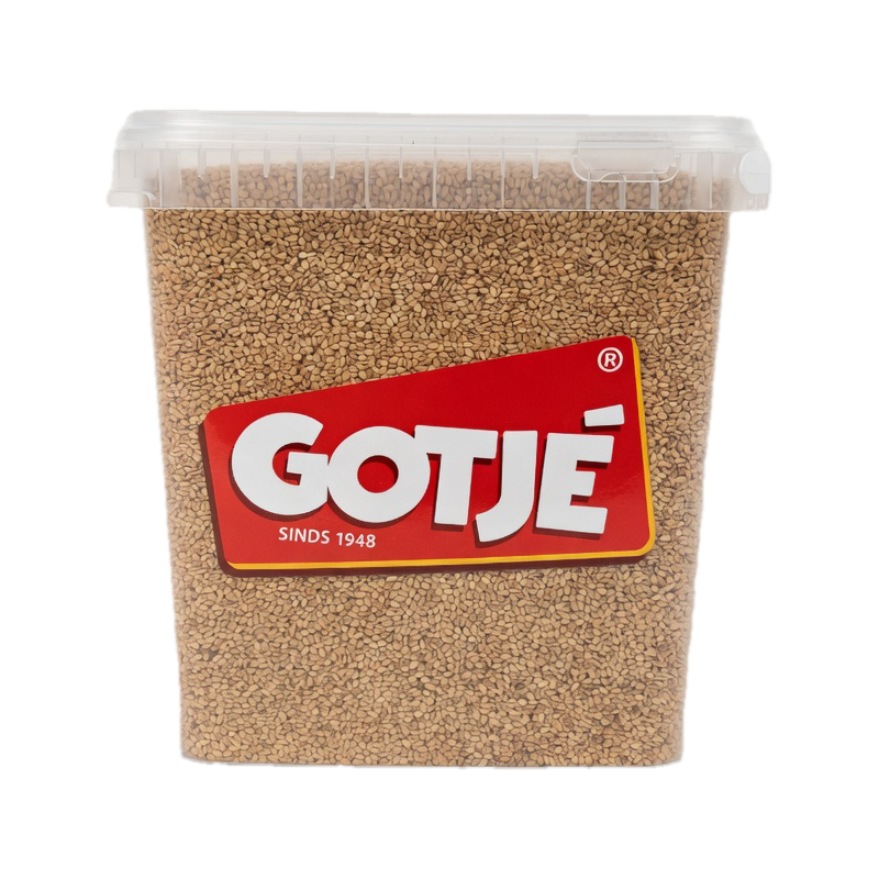 Sesamzaad 3 kg | Noten Groothandel Horeca | Notenleverancier | Geroosterd Sesamzaad | Jan Gotjé Horeca