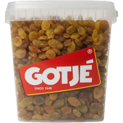 Gele Jumbo Rozijnen 3 kg | Noten Groothandel Horeca | Rozijnen | Notenleverancier | Jan Gotjé Horeca